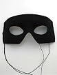 Unisex Black Fabric Italian Masks Costume Masquerade Venetian Mask