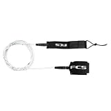 FCS Regular Weight 9' Surfboard Leash Clear