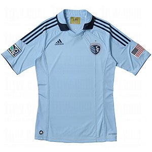 adidas Sporting Kansas City 2011 Home Authentic Soccer Jersey
