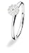 SPINNING Jewelry Damenring 925 Sterling Silber *MINI BLOSSOM WHITE* Zirkonia