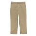 Preschool Boys' Uniform Flat-Front Pants - Khaki