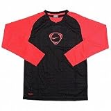 ナイキ ジュニア ティエンポ L/S トップ ブラック×クリムゾン