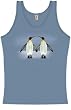 Penguin Mates Tank Top T-Shirt 100% Cotton Sleeveless Juniors Teen Thinking Cold Shirt