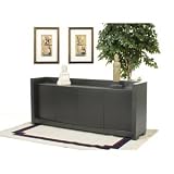 Diamond Sofa Urban 84 Inch 4 Door Curved Front Dining Buffet in Dark Gray