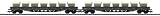 H0 Tr Set Of 2 Low Side Car, Aae (Mhi)