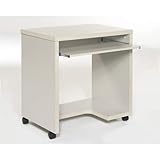 White Finish Mobile Computer Cart