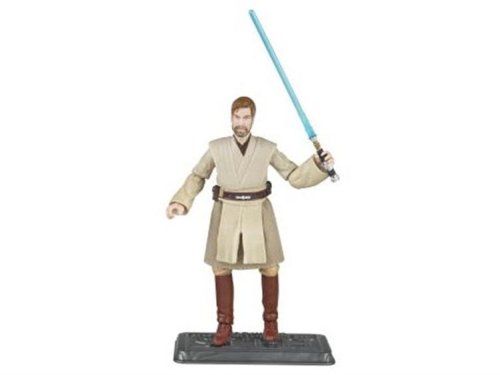 31bwufXouZL Star Wars Saga 2008 30th Anniversary Wave 1 Action Figure Obi Wan Kenobi On Lava Platform