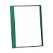Oxford 55856 Clear Front Report Covers with Hunter Green Leatherette Back, 25 per Box