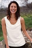 Draped Silk Camisole