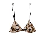 SKY BLUE CAMO STRING BIKINI TOP