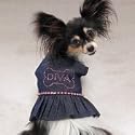 Dog Dress - Casual Canine Denim Diva Sundress - Small