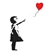 BANKSY GIRL WITH HEART BALLOON VINYL WALL ART DECAL STICKER 78CM (H) X 40CM (W)