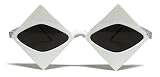  : Fun and Funky "White Diamonds" Party Sunglasses