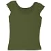 American Apparel - Sheer Jersey 2-Sided Top, Olive, L