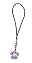 Cell Phone Charm - C13 - Strap Style - Crystal Flower ~ Violet