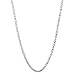 Sterling Silver Round Box Chain Necklace