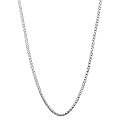 Sterling Silver Round Box Chain Necklace