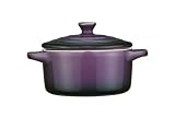 Premier Housewares OvenLove Mini Casserole Dish with Lid, 10 x 5 cm, Purple