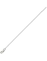 BRI Jewelry Sterling Silver Cable Chain - Made in Italy - Nickel Free -1.4mm