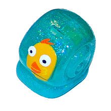 XiaXia Pets Hermit Crab Shell Aqua Blue with Chick