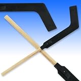 GOALKEEPER STICK, BLACK POLY BLADE, WOOD SHAFT