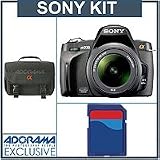 Sony (alpha) A230 10.2 Megapixel DSLR Camera/ Lens Kit with 18-55mm SAM Lens, 8GB SD Memory Card, Camera Bag