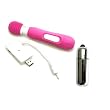 Vibratex Mini Magic Pink Wand Silicone Adult Sex Toy Kit