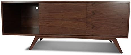 Mid Century Modern Handmade Wood Walnut Credenza