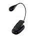 Eye Care Black Clip-On LED Book Lightweight Light for Reading Bed Travel