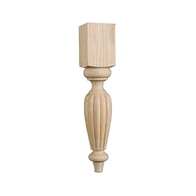 Table Leg Oak 18"