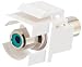 Cables to Go 3342 Snap-In Green RCA Keystone Module (White)