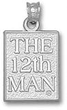 Texas A&M Aggies Solid Sterling Silver ''THE 12TH MAN'' Pendant