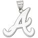 Atlanta Braves Giant Sterling Silver Pendant