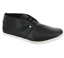 BOXFRESH VOLT2 LEATHER LEACED UP ANKLE SHOES BLACK