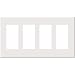 Leviton 4-Gang Decora Plus Wallplate Screwless Snap-On Mount