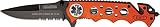 Miscellaneous Speed Rescue Folding Knife,3.5in,Black Partially Serrated Assisted Opening YC-611EMO