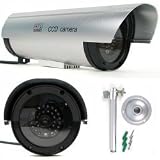 Realistic Security Camera Replica (gray) (5H x 13W x 3D)