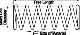 Made in USA 06810824 .300x.020x1-1/4 Pkg 10 Music Wire Comp Springs