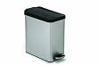 simplehuman Step Trash Can, Profile, 2-3/5 Gallons, Polished Stainless Steel