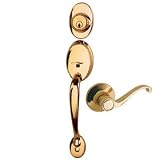 Coventry Grand Entrance Handle with Deadbolt and Scroll Lever - PVD S