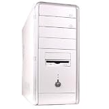 11-Bay ATX Computer Case with 300-Watt Power Supply (White)