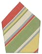 Durable Hand Woven 100% Cotton Green and Red Striped Napkins 22x22 Inches Set of Six