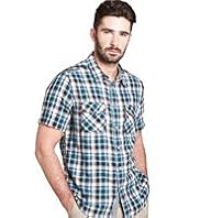Big & Tall Blue Harbour Pure Cotton Double Face Check Shirt