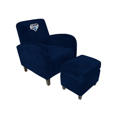 MLB Den Chair with Ottoman - San Diego Padres