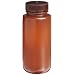 Nalgene Translucent Amber HDPE Wide-Mouth Packaging Bottles, 500mL Capacity (Pack of 125)