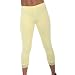 A18 Ladies Yellow Lace Leggings Tights Womens Sizes 8-14