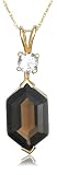 10k Yellow Gold Smoky Quartz Pendant