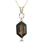 10k Yellow Gold Smoky Quartz Pendant