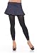 Opaque Leggings Footless Tights with Lace Trim