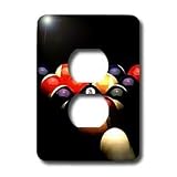 Billiards - Billiards Pool - Light Switch Covers - 2 plug outlet cover